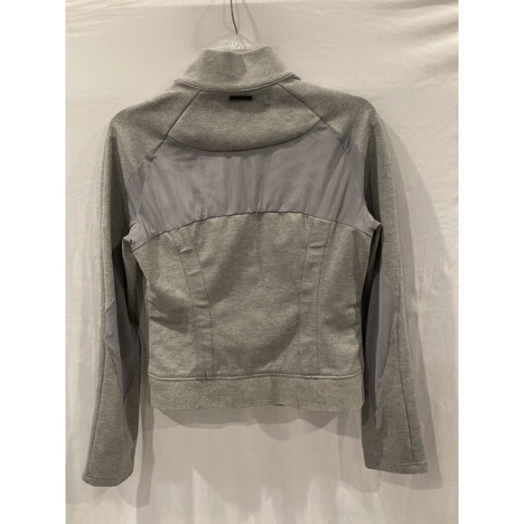 Blanc Noir Jacket Womens Medium Vector Thindown White Black Gray Heather Zip Up - Picture 9 of 13